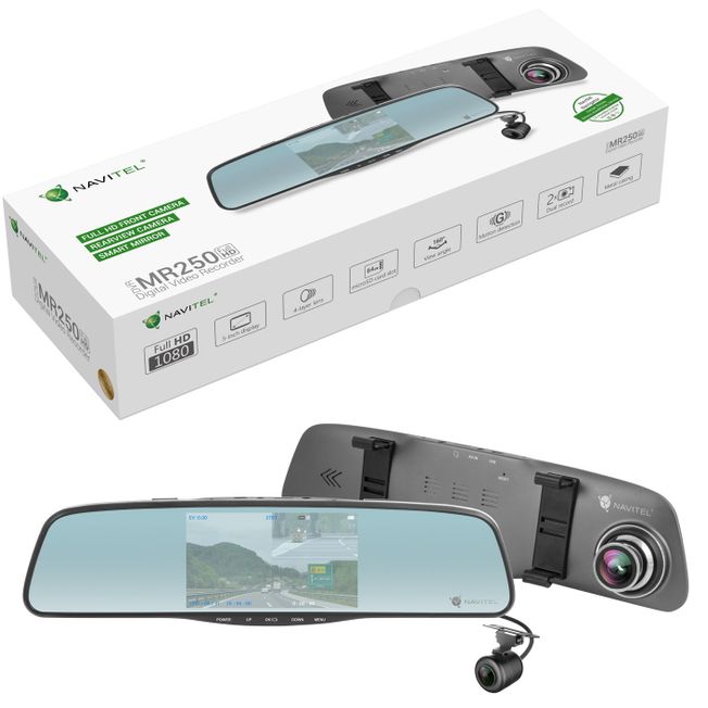 Navitel Rear View Mirror Camera with 2 cameras MR250